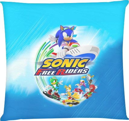 Square Throw Pillow - SONIC (48) - Mfest