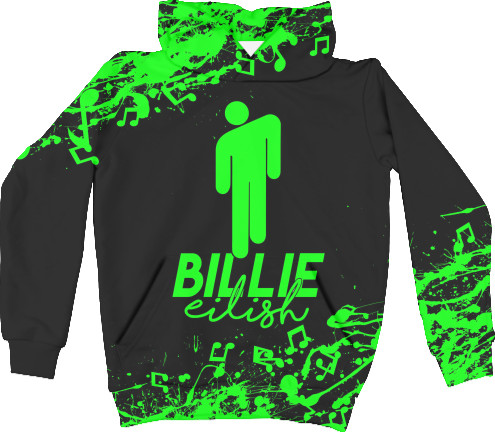 Kids' Hoodie 3D - Billie Eilish (9) - Mfest