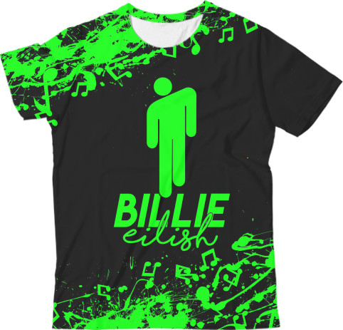 Kids' T-Shirt 3D - Billie Eilish (9) - Mfest