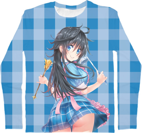 Kids' Longsleeve Shirt 3D - ANIME GIRL 3 - Mfest