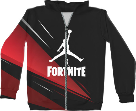 Kids' Zip-through Hoodie 3D - Jordan x Fortnite (3) - Mfest