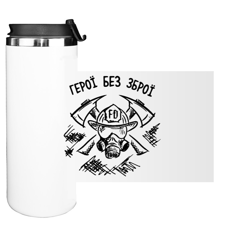 Water Bottle on Tumbler - Heroes without weapons - Mfest