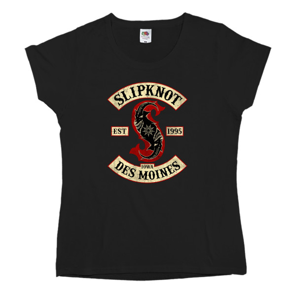 Women's T-shirt Fruit of the loom -  Slipknot  Lowa Des Moines - Mfest