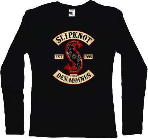 Women's Longsleeve Shirt -  Slipknot  Lowa Des Moines - Mfest