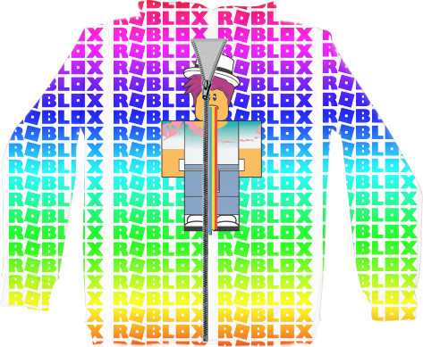 Unisex Zip-through Hoodie 3D - Roblox 6 - Mfest