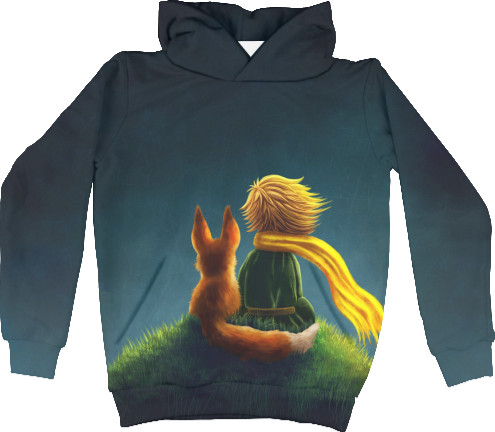 Unisex Hoodie 3D - Little prince with a fox - Mfest