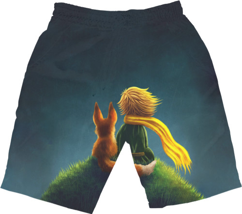 Men's Shorts 3D - Little prince with a fox - Mfest