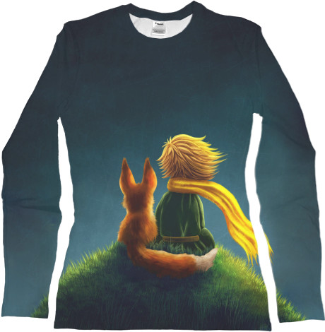 Women's Longsleeve Shirt 3D - Little prince with a fox - Mfest