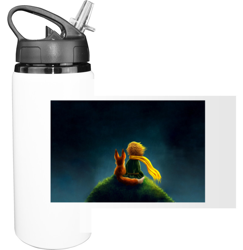 Sport Water Bottle - Little prince with a fox - Mfest