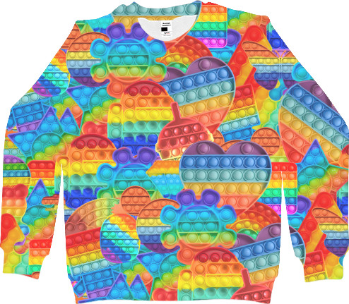 Women's Sweatshirt 3D - Various Pop It - Mfest