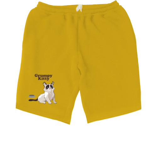 Men's Shorts - Grumpy kitten - Mfest