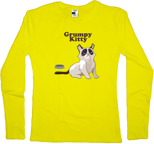 Women's Longsleeve Shirt - Grumpy kitten - Mfest