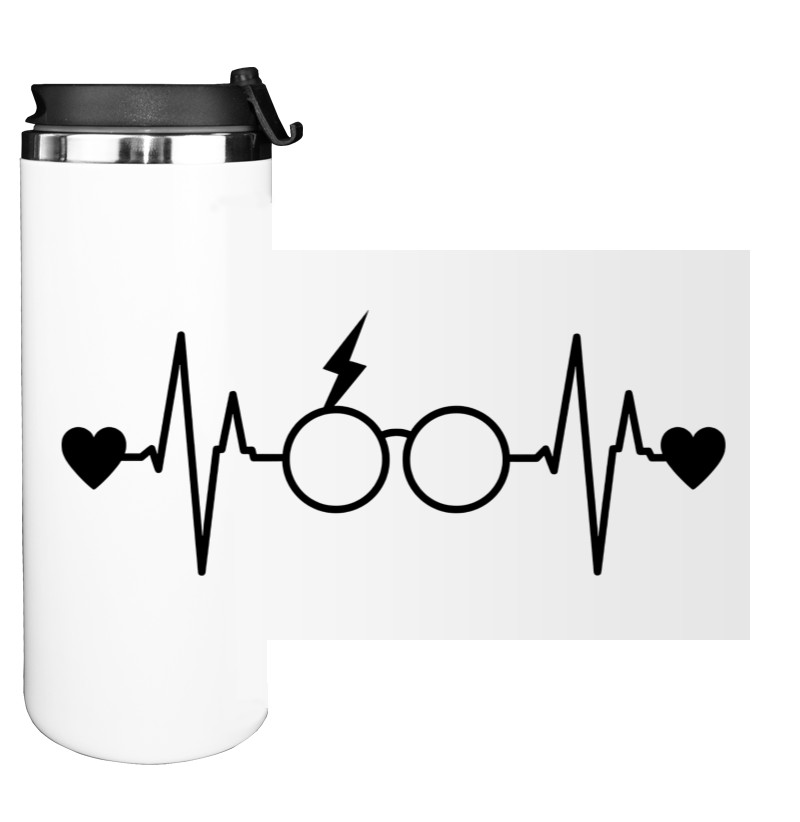 Water Bottle on Tumbler - Harry Potter Scar and Glasses - Mfest