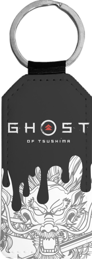 Rectangular Keychain - Ghost of Tsushima 1 - Mfest