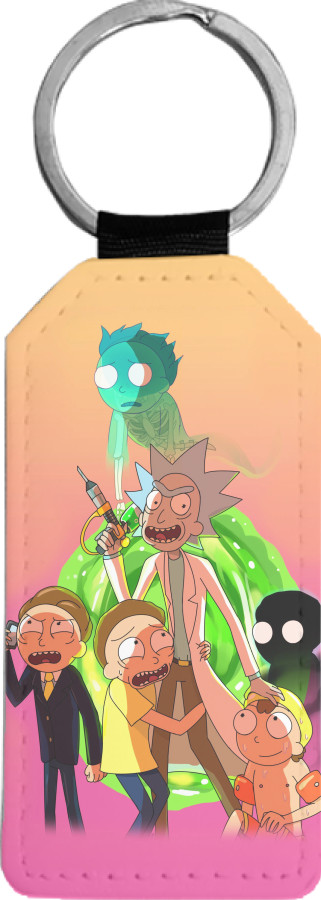 Rectangular Keychain - Rick and Morty (Loads of Mortys) - Mfest