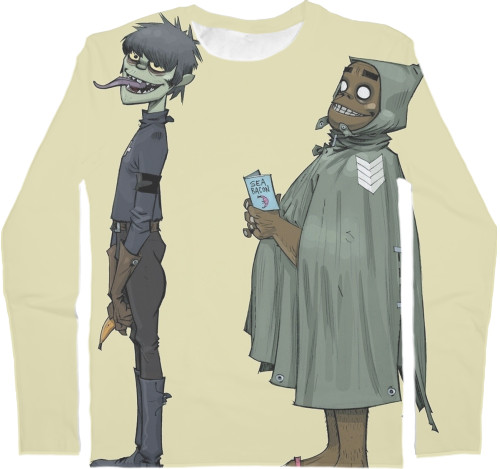 Kids' Longsleeve Shirt 3D - Gorillaz 4 - Mfest