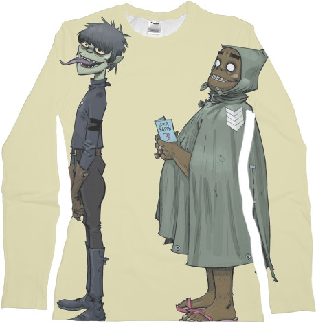 Women's Longsleeve Shirt 3D - Gorillaz 4 - Mfest