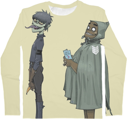 Men's Longsleeve Shirt 3D - Gorillaz 4 - Mfest