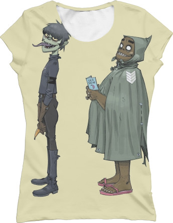 Women's T-Shirt 3D - Gorillaz 4 - Mfest