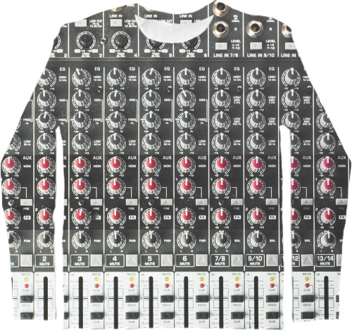 Men's Longsleeve Shirt 3D - DJ 5 - Mfest