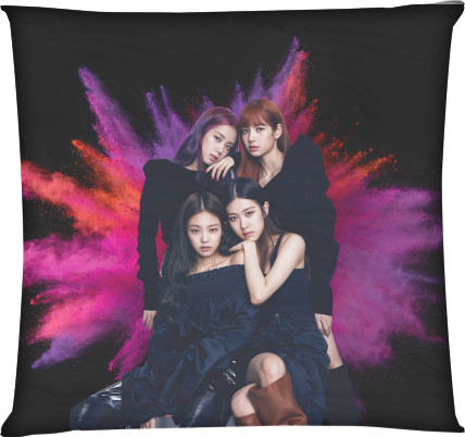 Square Throw Pillow - Blackpink 6 - Mfest