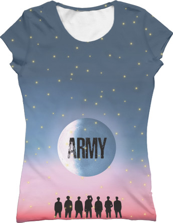 Women's T-Shirt 3D - Army BTS - Mfest