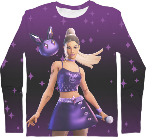 Men's Longsleeve Shirt 3D - ARIANA GRANDE FORTNITE 2 - Mfest