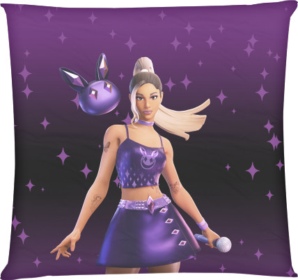 Square Throw Pillow - ARIANA GRANDE FORTNITE 2 - Mfest