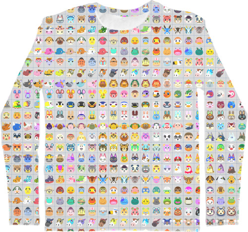 Kids' Longsleeve Shirt 3D - Animal Crossing 3 - Mfest