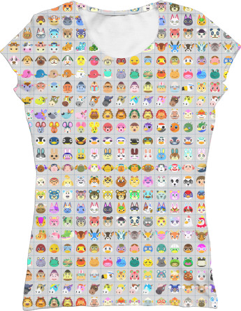 Women's T-Shirt 3D - Animal Crossing 3 - Mfest