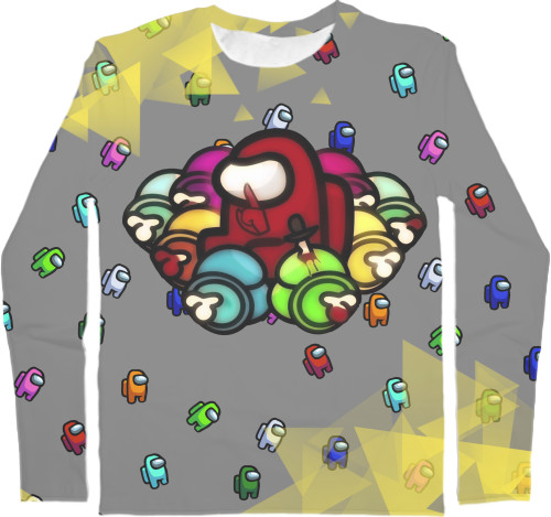 Kids' Longsleeve Shirt 3D - Among us 32 - Mfest