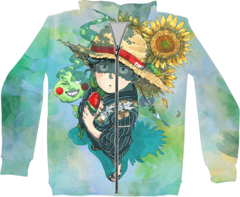 Unisex Zip-through Hoodie 3D - Manga Mob Psycho - Mfest