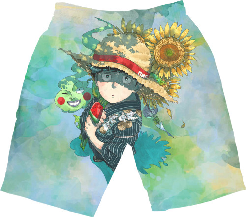 Men's Shorts 3D - Manga Mob Psycho - Mfest