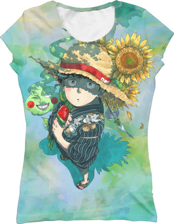 Women's T-Shirt 3D - Manga Mob Psycho - Mfest