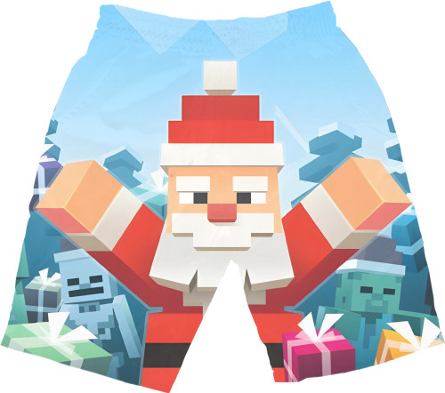 Kids' Shorts 3D - Minecraft new year - Mfest