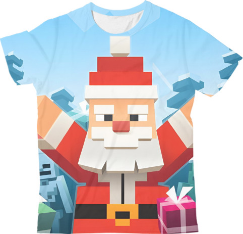 Kids' T-Shirt 3D - Minecraft new year - Mfest