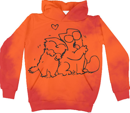 Unisex Hoodie 3D - Simon's cat - Mfest