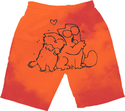 Men's Shorts 3D - Simon's cat - Mfest