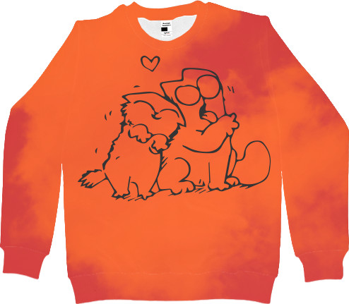 Kids' Sweatshirt 3D - Simon's cat - Mfest