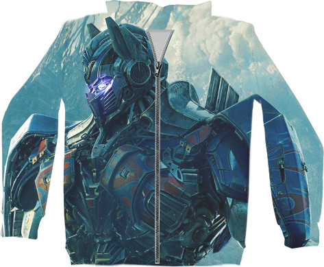 Kids' Zip-through Hoodie 3D - Transformers-The-Last-Knight-1 - Mfest