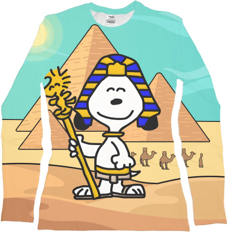 Women's Longsleeve Shirt 3D - Snoopy Pharaoh - Mfest