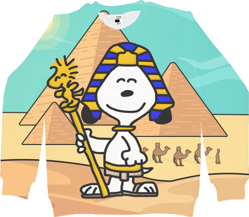 Kids' Sweatshirt 3D - Snoopy Pharaoh - Mfest