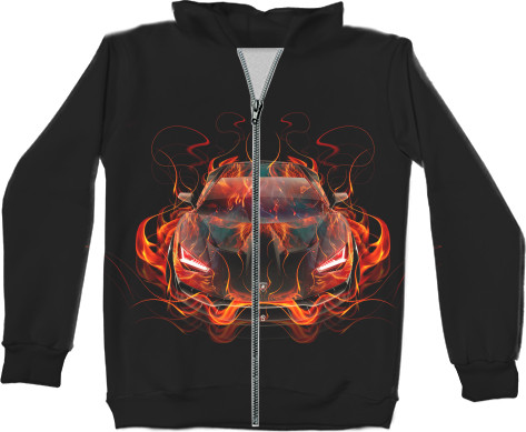 Unisex Zip-through Hoodie 3D - Lamborghini 13 - Mfest