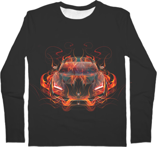 Men's Longsleeve Shirt 3D - Lamborghini 13 - Mfest