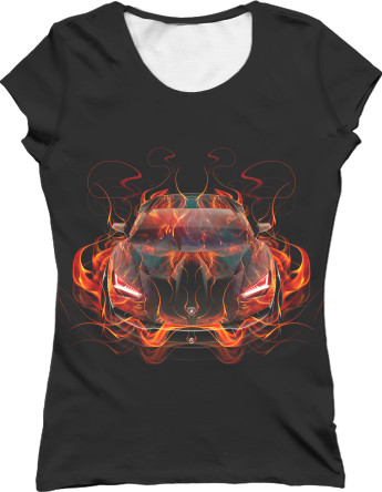 Women's T-Shirt 3D - Lamborghini 13 - Mfest