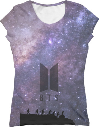 Women's T-Shirt 3D - BTS Space - Mfest