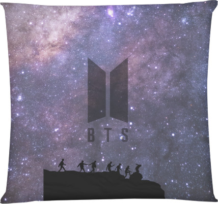 Square Throw Pillow - BTS Space - Mfest