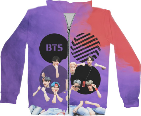 Unisex Zip-through Hoodie 3D - BTS 9 - Mfest