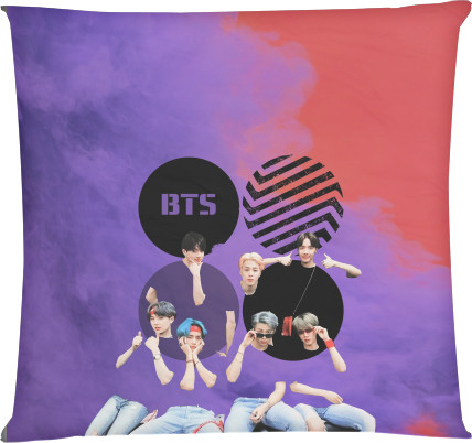 Square Throw Pillow - BTS 9 - Mfest