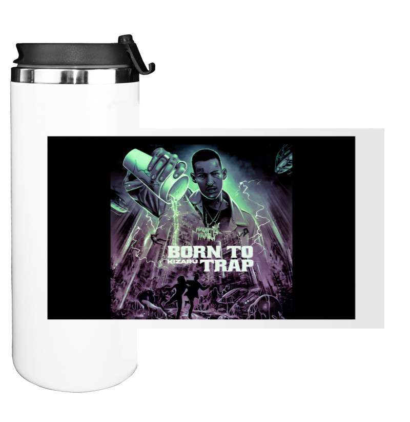 Water Bottle on Tumbler - Kizaru Born to trap - Mfest